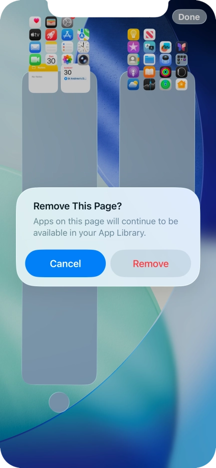 Press Remove. Press Remove.
