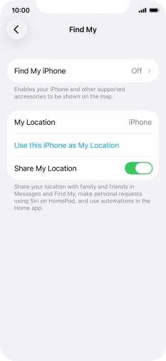 Press Find My iPhone. Press Find My iPhone.