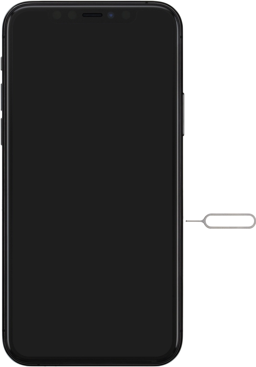 Find the opener for the SIM holder. Find the opener for the SIM holder.