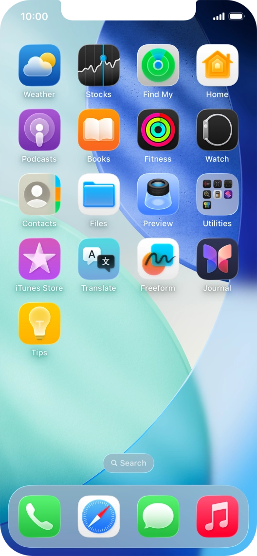 Press and hold anywhere on the home screen. Press and hold anywhere on the home screen.