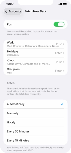 Press the indicator next to Press the indicator next to