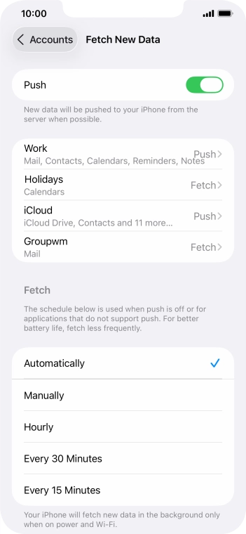 Press the indicator next to Press the indicator next to