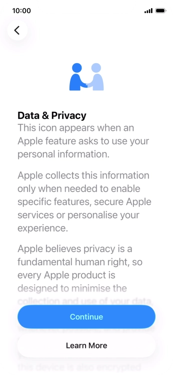 Press Continue. Press Continue.