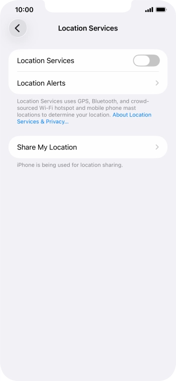 Press the indicator next to Press the indicator next to