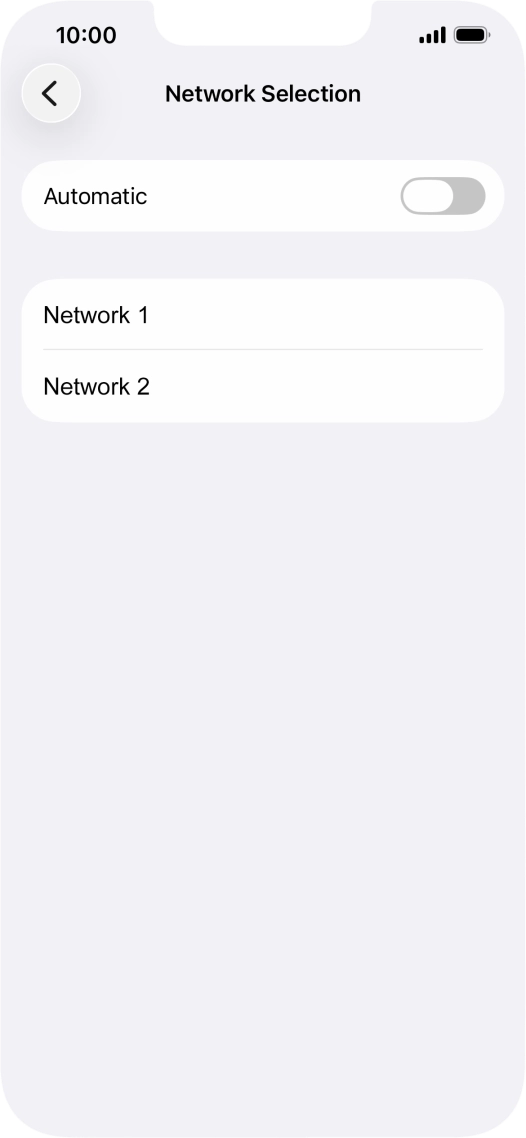 If you turn off the function, press the required network. If you turn off the function, press the required network.