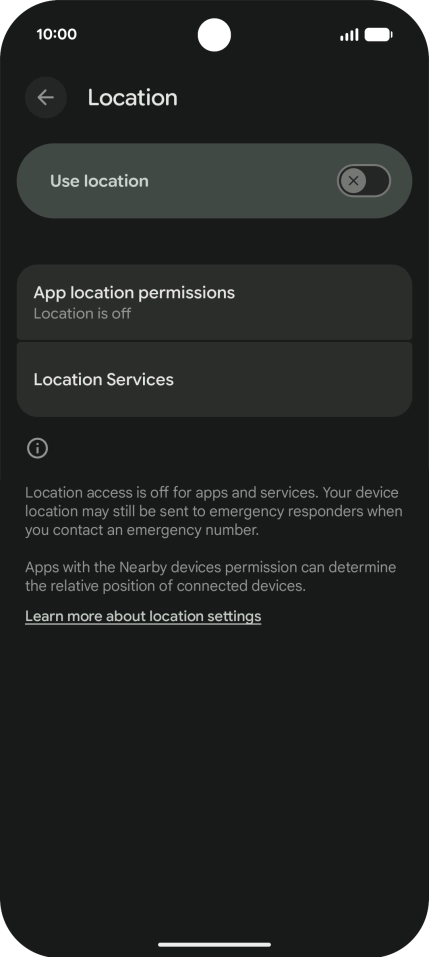 Press the indicator next to Press the indicator next to