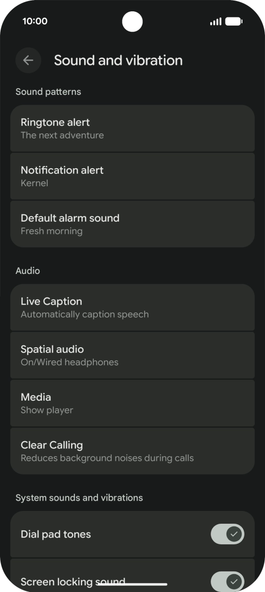 Press Ringtone alert. Press Ringtone alert.