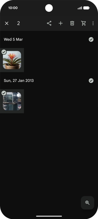 Press the share icon. Press the share icon.