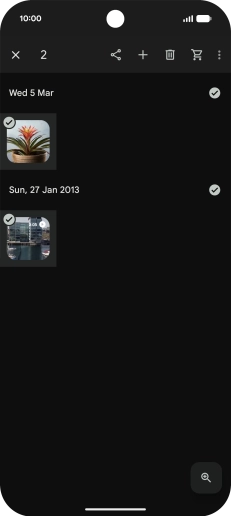 Press the share icon. Press the share icon.