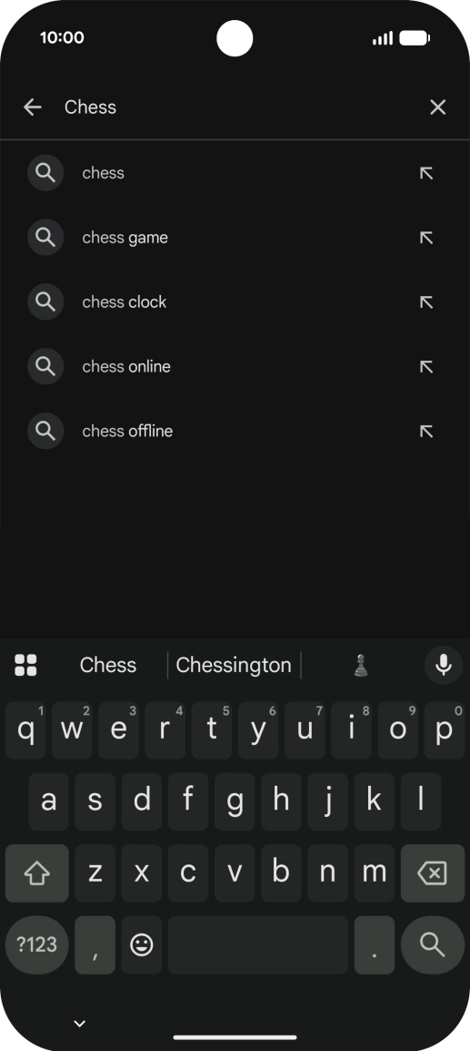 Key in the name or subject of the required app and press the search icon. Key in the name or subject of the required app and press the search icon.