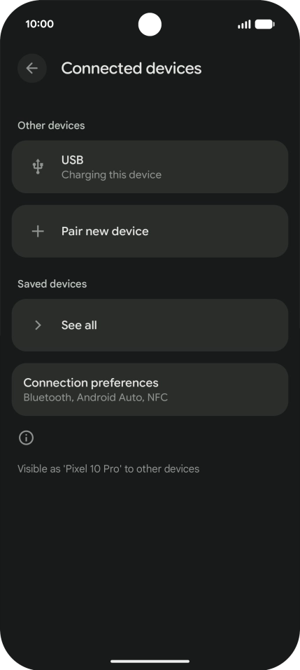Press Pair new device. Press Pair new device.