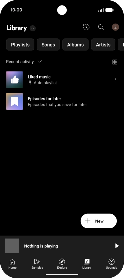Press the drop down list. Press the drop down list.