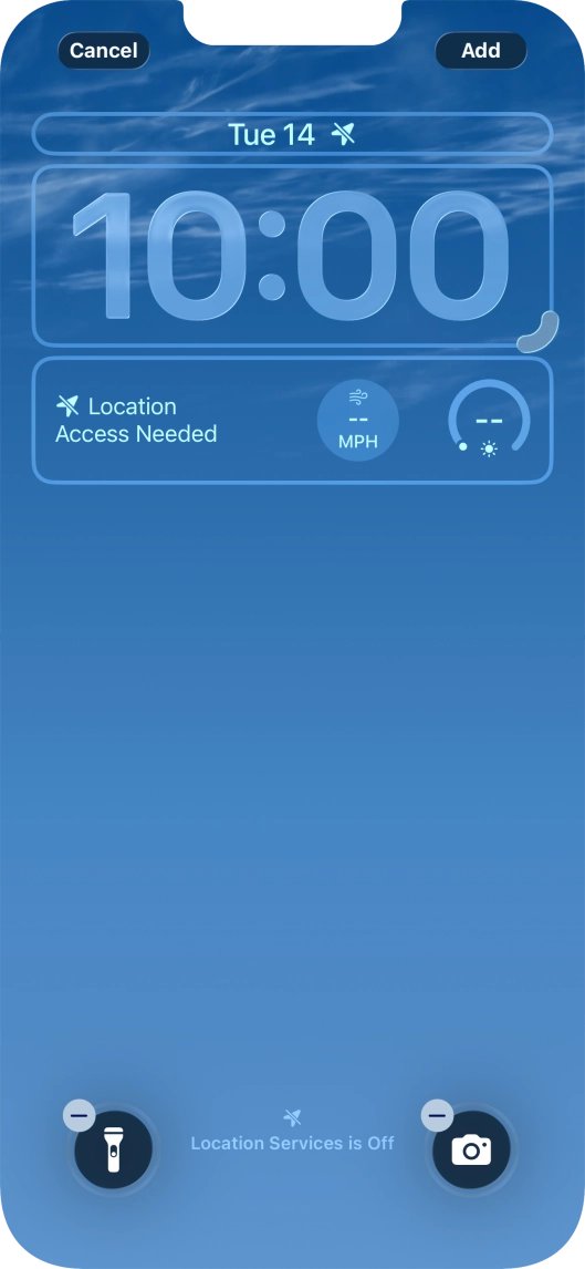 To customise the way the lock screen date is displayed, press the date widget and follow the instructions on the screen to find the required widget display mode. To customise the way the lock screen date is displayed, press the date widget and follow the instructions on the screen to find the required widget display mode.