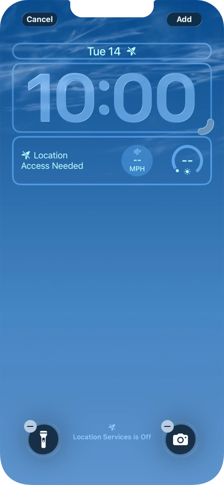 To customise the way the lock screen date is displayed, press the date widget and follow the instructions on the screen to find the required widget display mode. To customise the way the lock screen date is displayed, press the date widget and follow the instructions on the screen to find the required widget display mode.