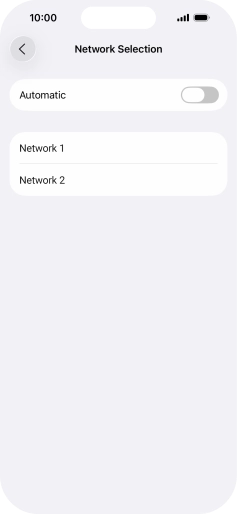 If you turn off the function, press the required network. If you turn off the function, press the required network.