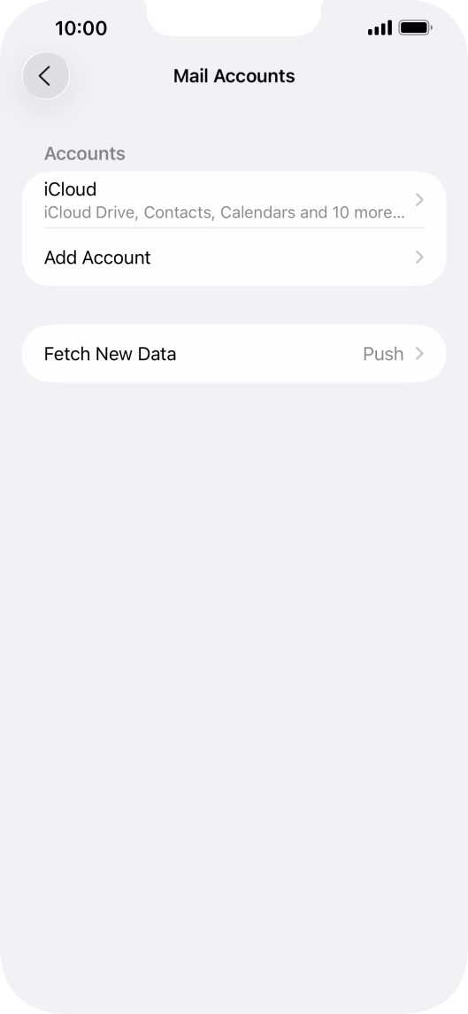 Press Add Account. Press Add Account.