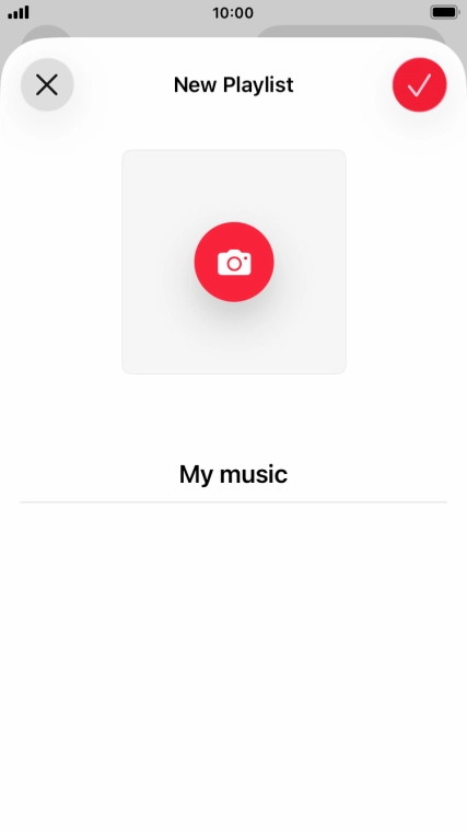 Press the confirm icon. Press the confirm icon.
