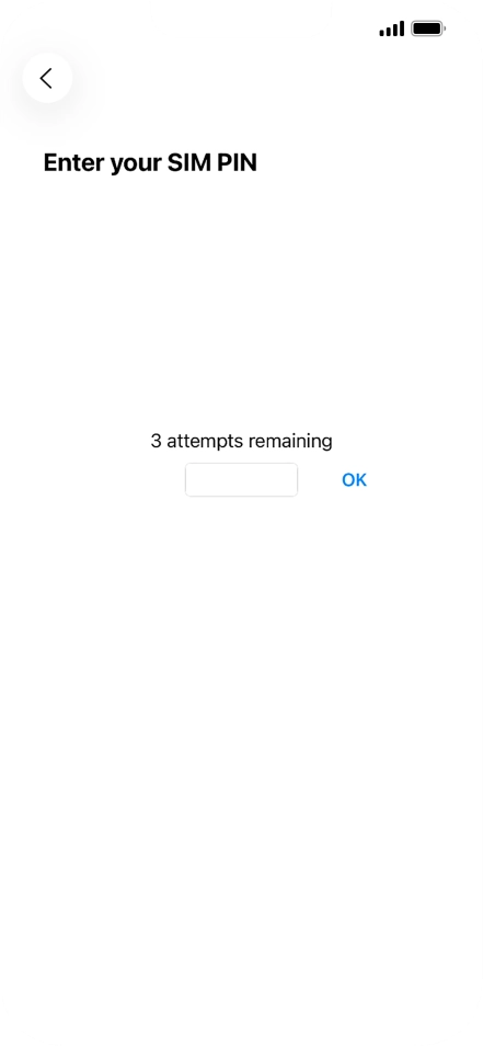 If your SIM is locked, key in your PIN and press OK. The default PIN is 1111. If your SIM is locked, key in your PIN and press OK. The default PIN is 1111.