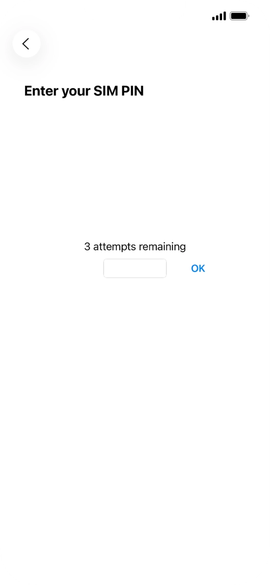 If your SIM is locked, key in your PIN and press OK. The default PIN is 1111. If your SIM is locked, key in your PIN and press OK. The default PIN is 1111.