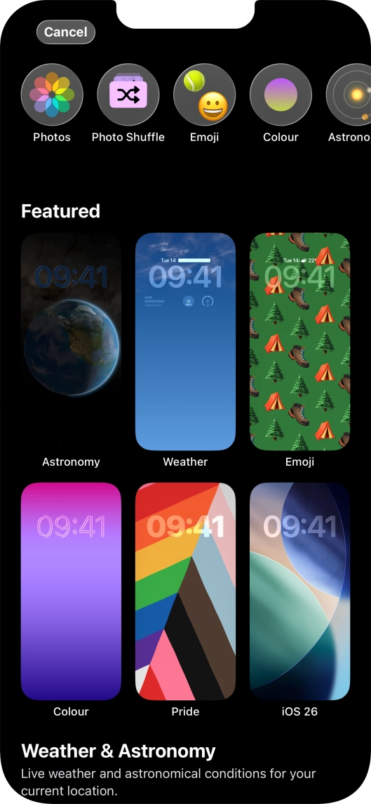 Press the required category and follow the instructions on the screen to select the required background image. Press the required category and follow the instructions on the screen to select the required background image.