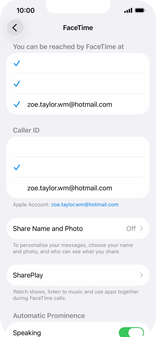 Press the required setting below Press the required setting below