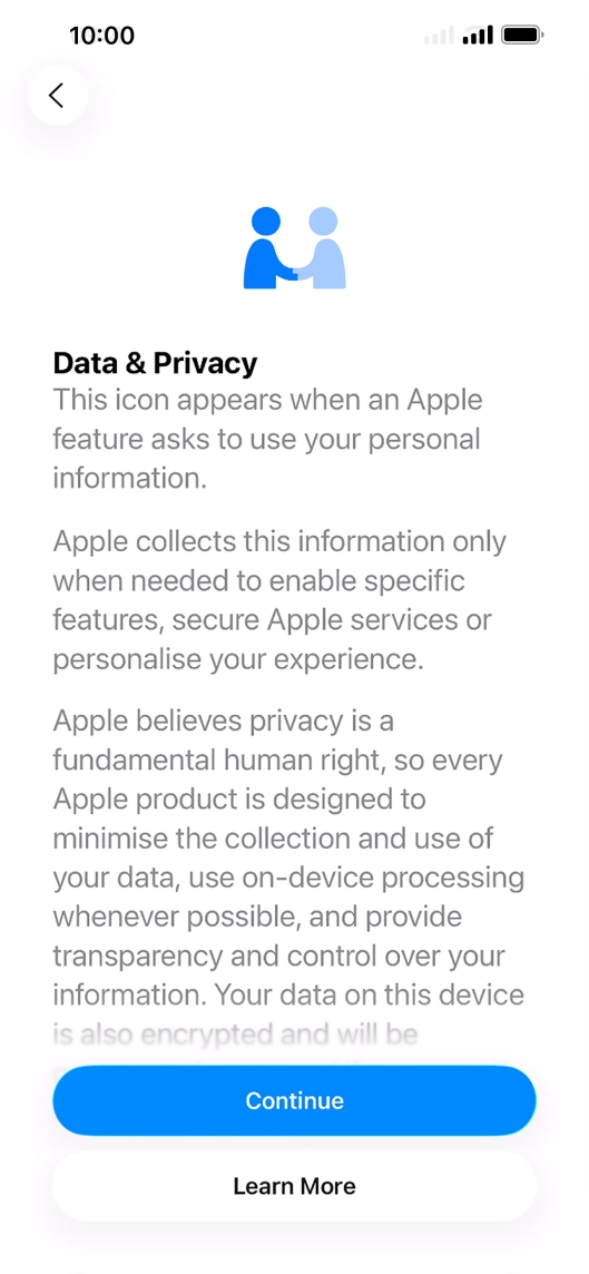 Press Continue. Press Continue.