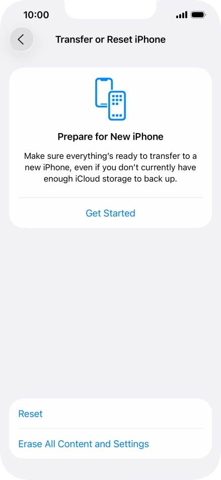 Press Reset. Press Reset.