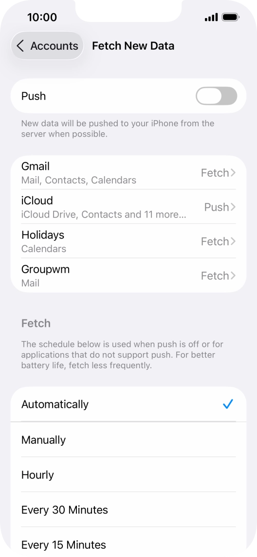If you turn off the function, press the required setting. If you turn off the function, press the required setting.