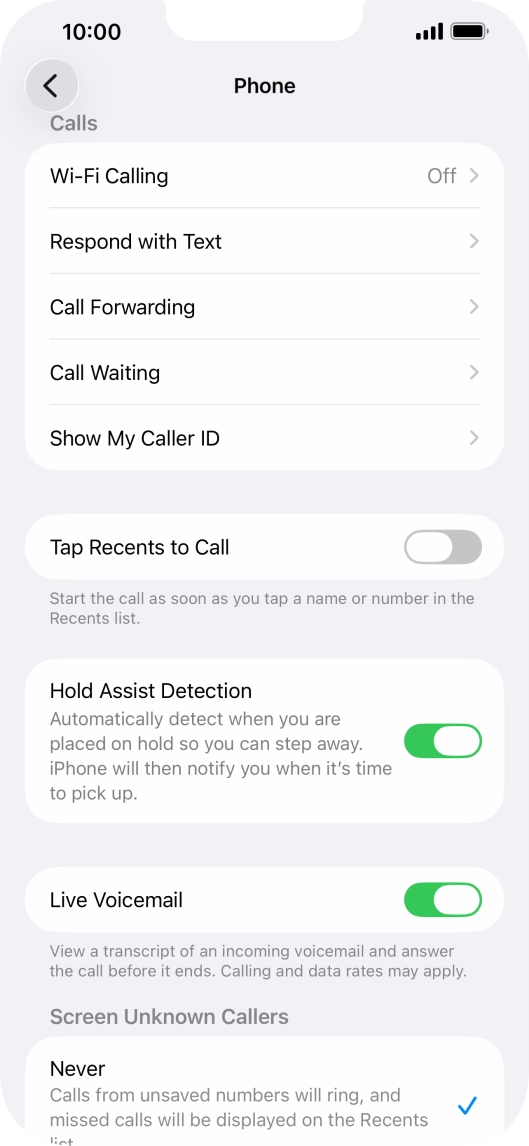 Press Wi-Fi Calling. Press Wi-Fi Calling.