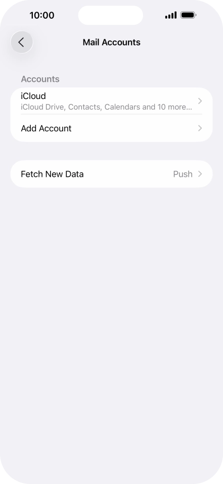 Press Add Account. Press Add Account.