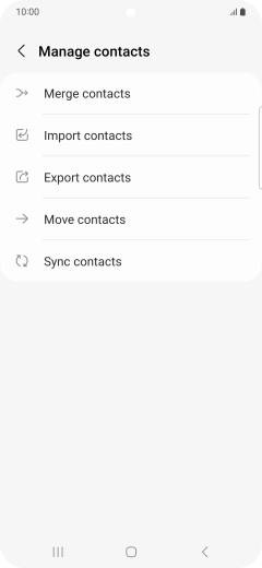 Press Import contacts. Press Import contacts.