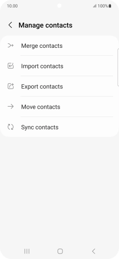 Press Import contacts. Press Import contacts.