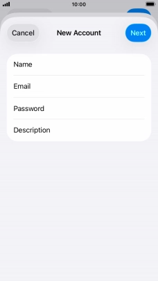 Press Description and key in the required name. Press Description and key in the required name.