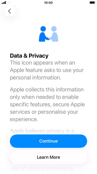 Press Continue. Press Continue.