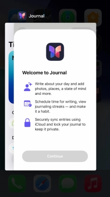 Slide upwards on the required application to end it. Slide upwards on the required application to end it.