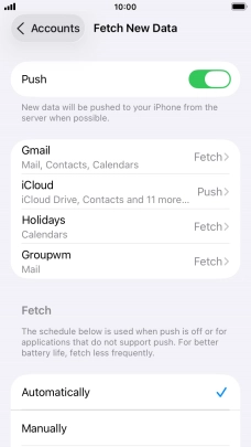 Press the indicator next to Press the indicator next to