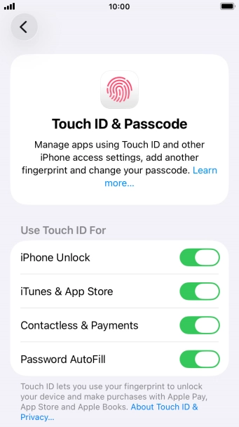 Press the indicators next to the required settings to turn them on or off. Press the indicators next to the required settings to turn them on or off.