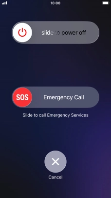Press and drag the power off icon right. Press and drag the power off icon right.