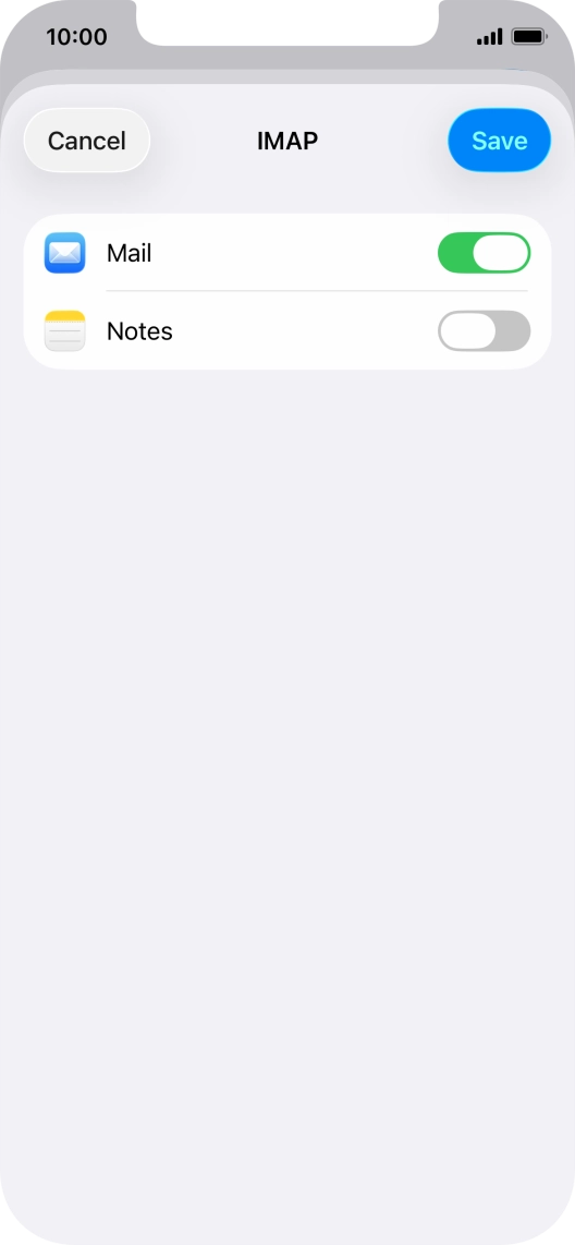 Press Save. Your email account has now been set up. To select more settings for incoming and outgoing server, proceed with the following steps. Press Save. Your email account has now been set up. To select more settings for incoming and outgoing server, proceed with the following steps.
