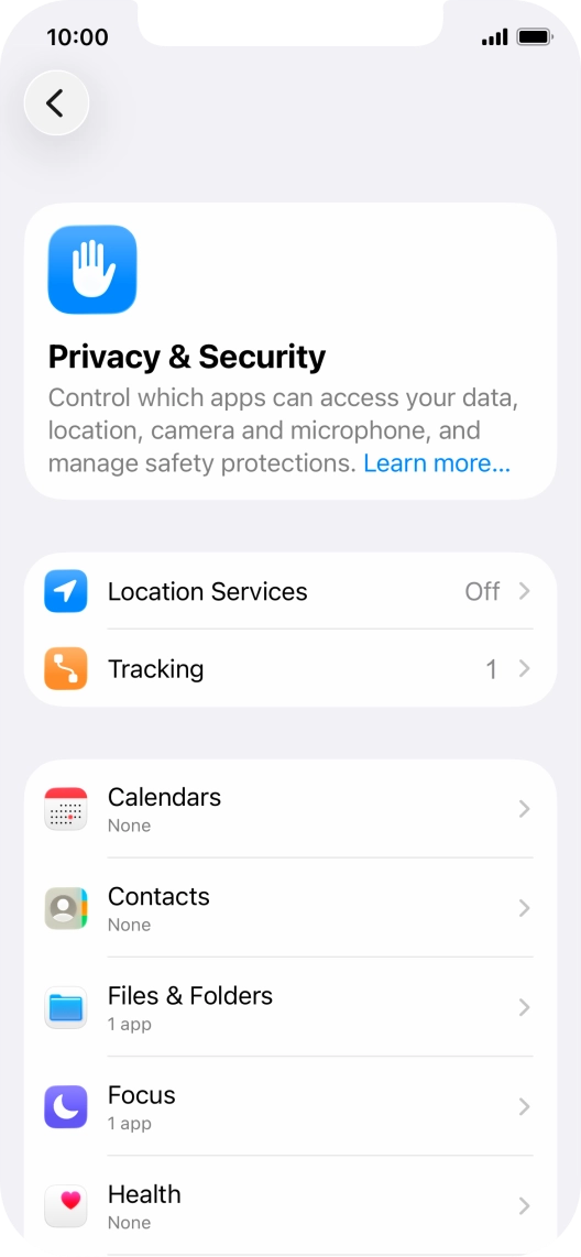 Press Location Services. Press Location Services.