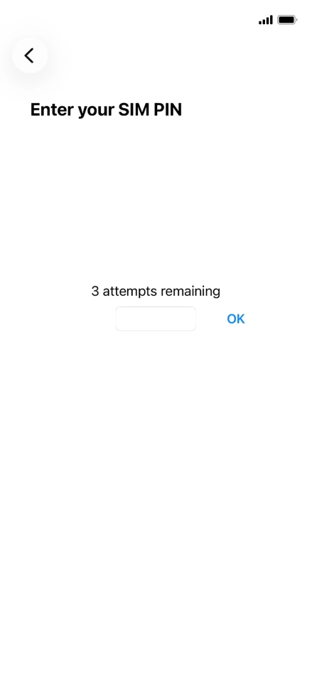 If your SIM is locked, key in your PIN and press OK. The default PIN is 1111. If your SIM is locked, key in your PIN and press OK. The default PIN is 1111.