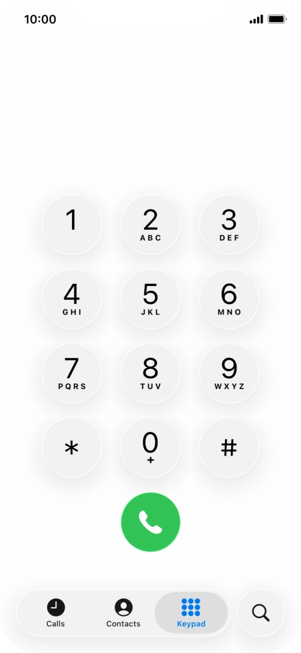 Key in **21*222# and press the call icon. Key in **21*222# and press the call icon.