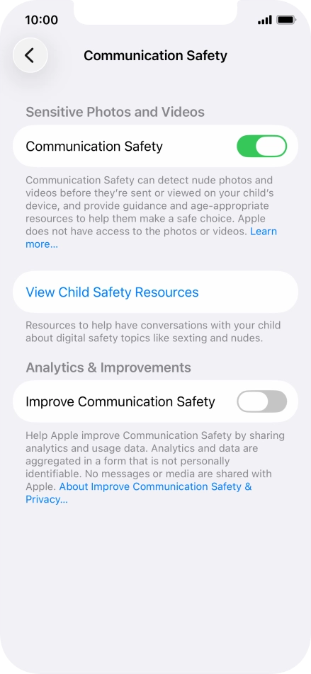 Press the indicator next to Press the indicator next to
