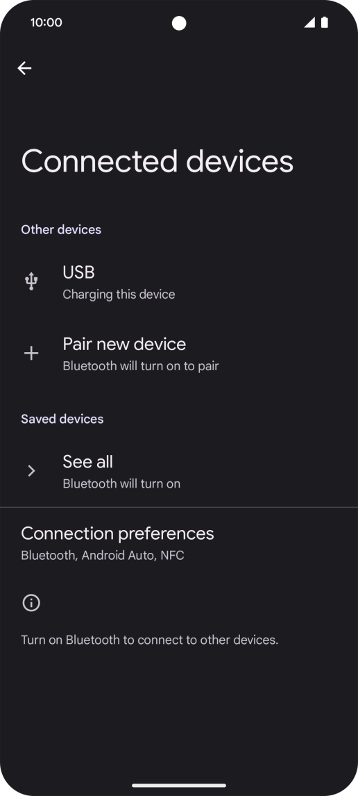 Press Pair new device. Press Pair new device.