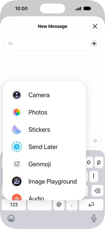 Press Genmoji. Press Genmoji.