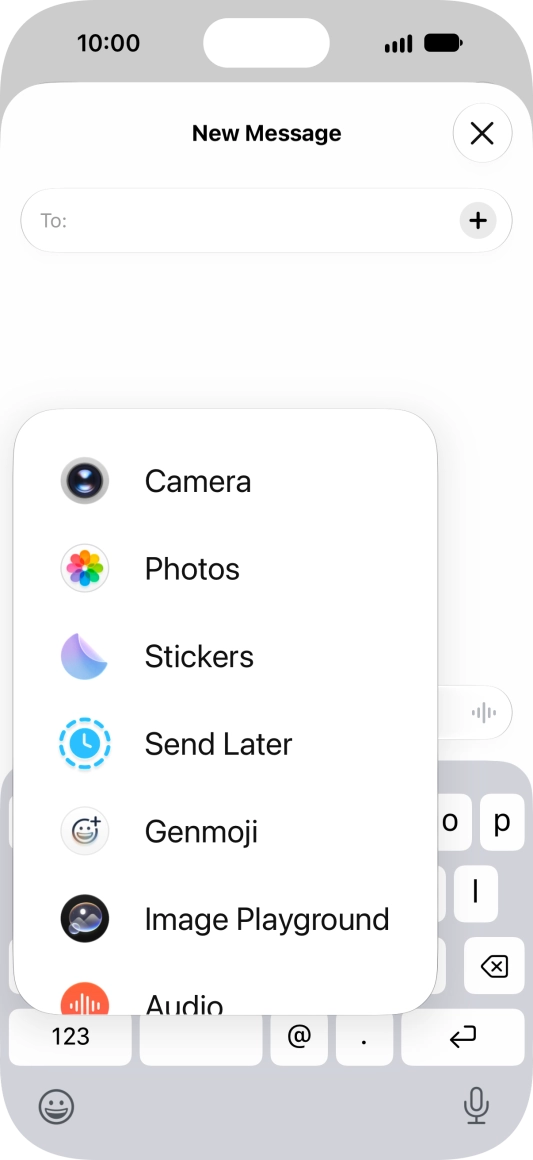 Press Genmoji. Press Genmoji.