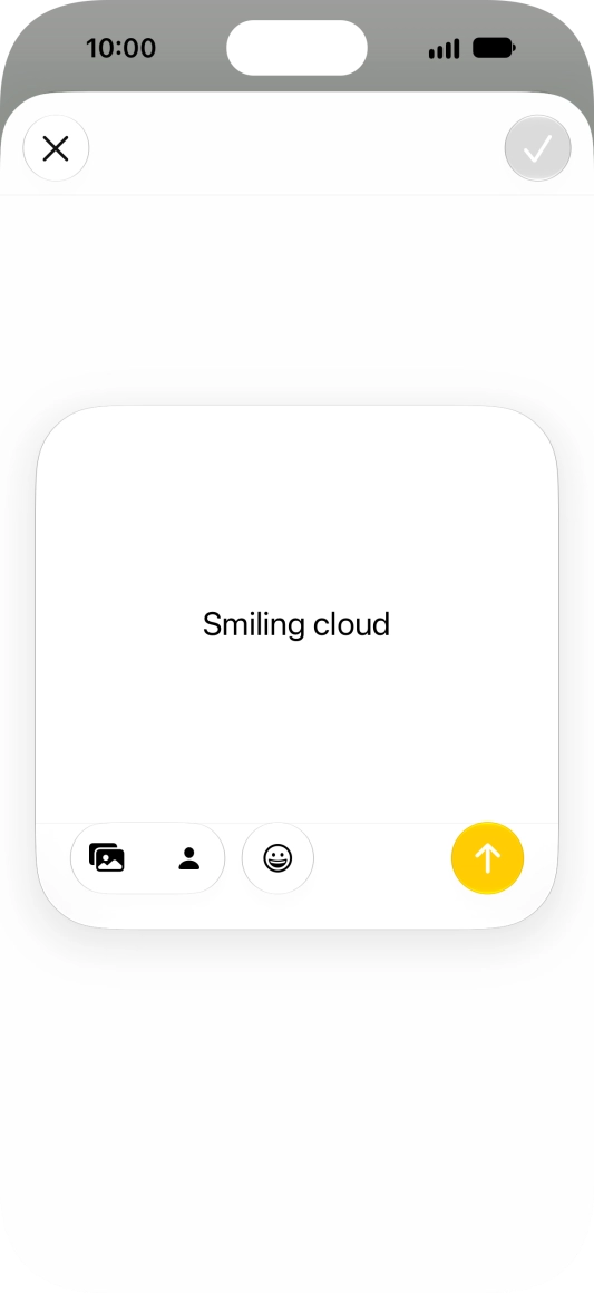 To use an existing media type as a template for your Genmoji, press the required media type and follow the instructions on the screen to select it. To use an existing media type as a template for your Genmoji, press the required media type and follow the instructions on the screen to select it.