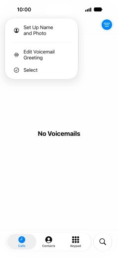 Press Edit Voicemail Greeting. Press Edit Voicemail Greeting.