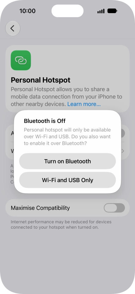 If Wi-Fi is turned on, press Wi-Fi and USB Only. If Wi-Fi is turned on, press Wi-Fi and USB Only.