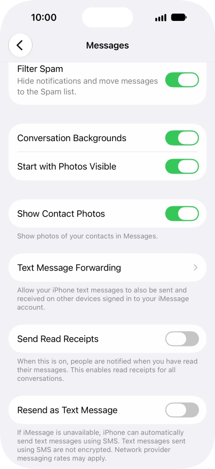 Press the indicator next to Press the indicator next to
